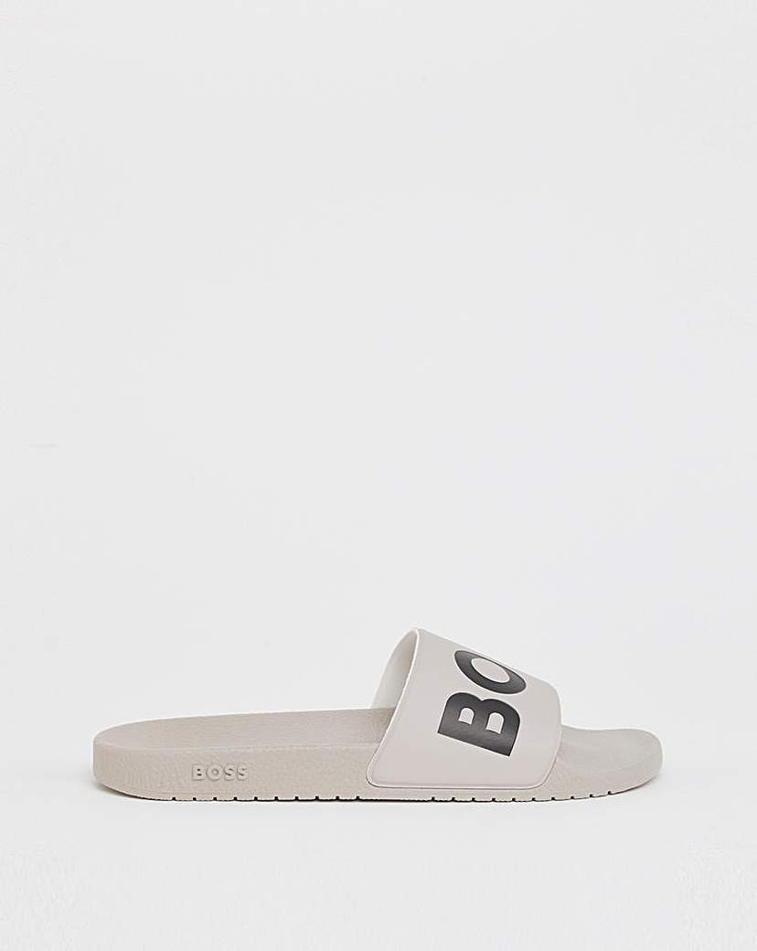 New In - BOSS Aryeh Slide - Grey