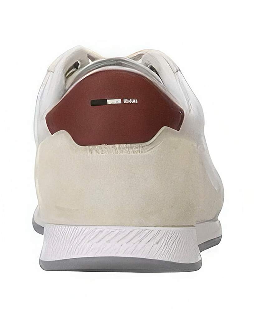 BOSS Titanium Suede & Leather Trainer