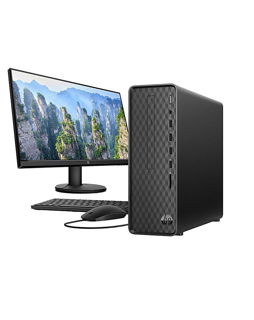 Hp Pentium 1Tb Desktop Pc Monitor Bundle HP UK