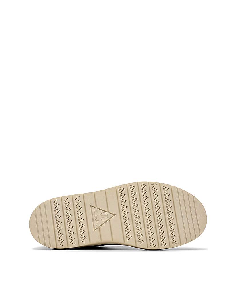 Clarks Polden Lace Leather Shoe - Navy