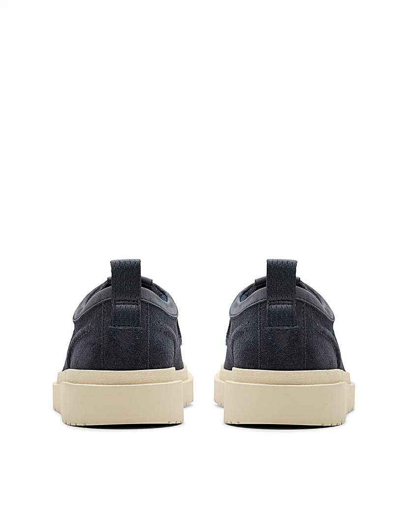 Clarks Polden Moc Shoe - Navy Suede