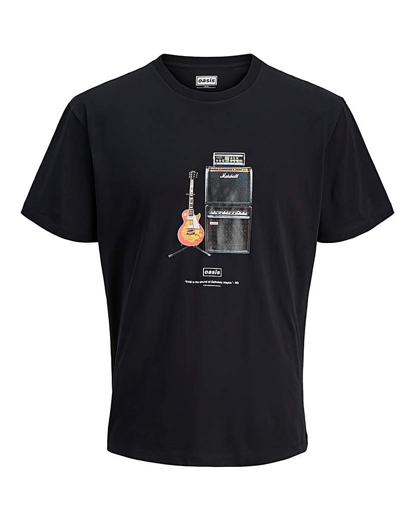 Oasis Crew Neck T-Shirt - Black