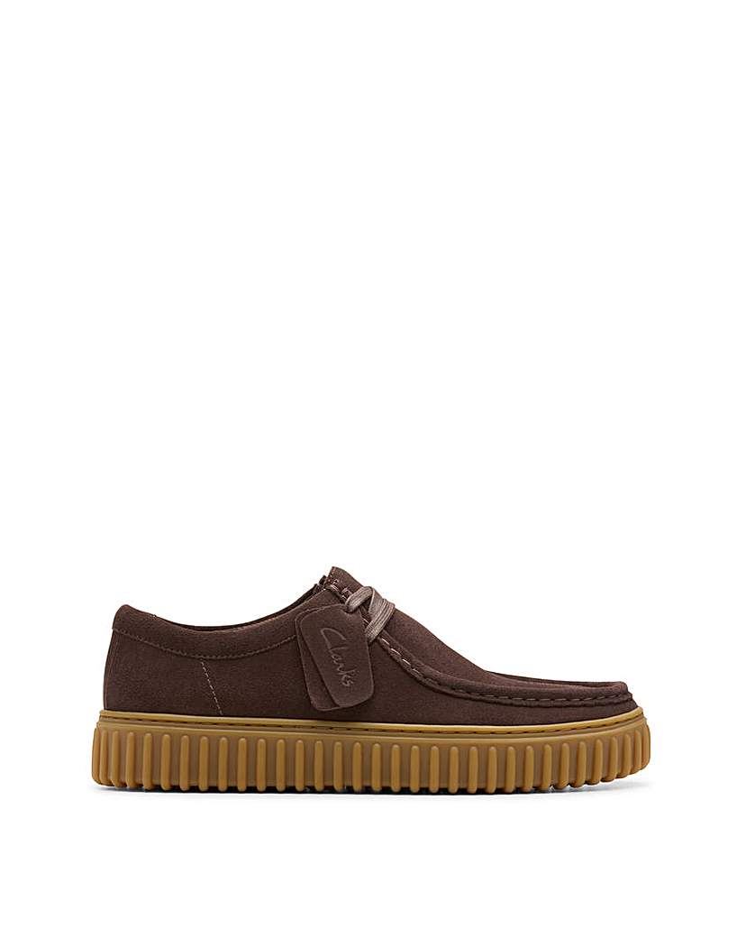 Clarks Torhill Lo Shoe - Brown Dark