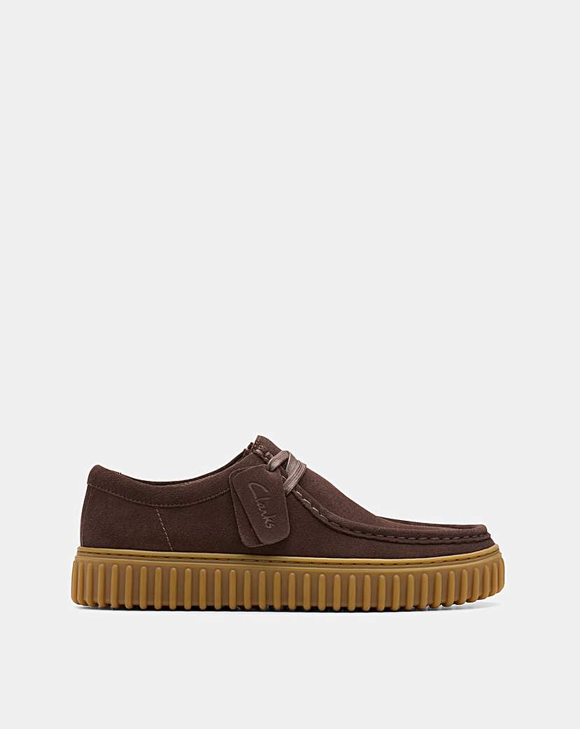 Clarks Torhill Lo Shoe - Brown Dark