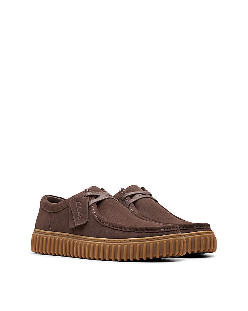 Clarks Torhill Lo Shoe - Brown Dark