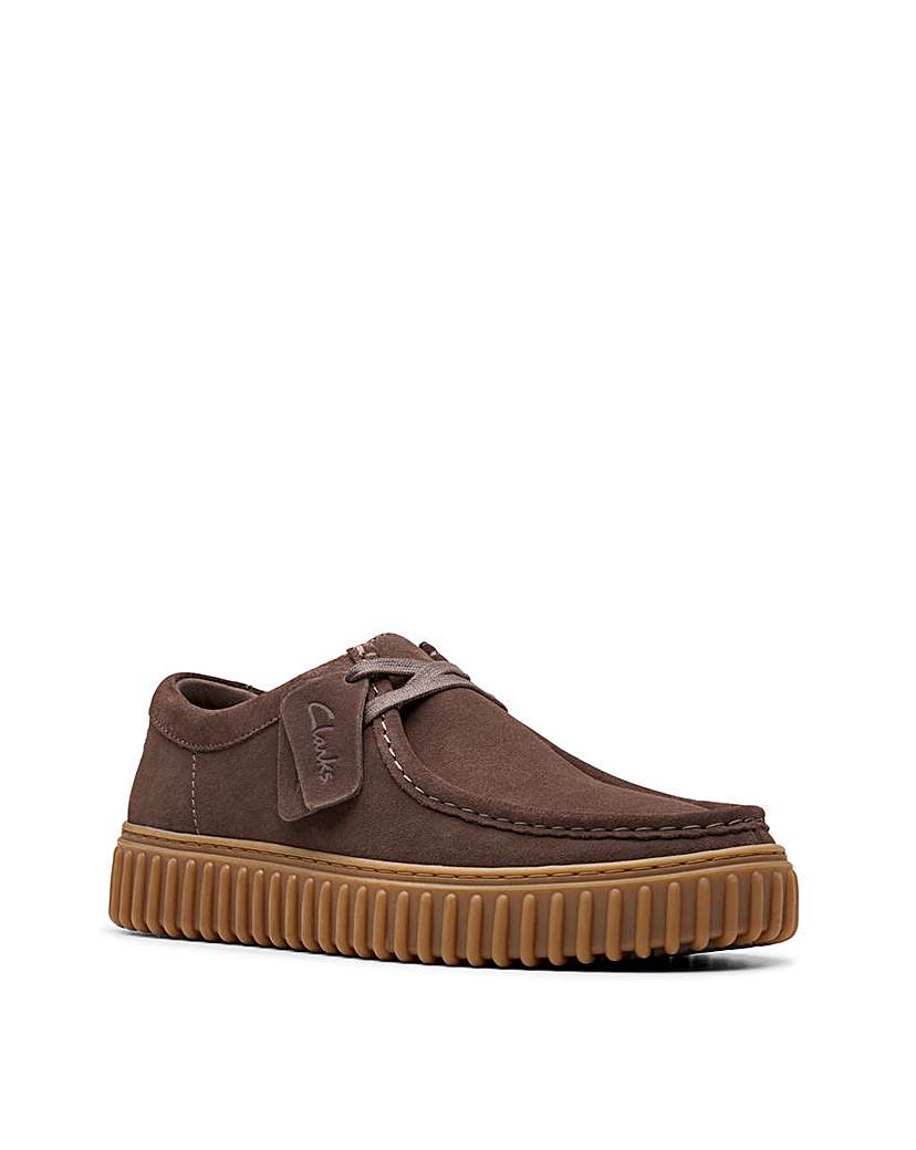 Clarks Torhill Lo Shoe - Brown Dark