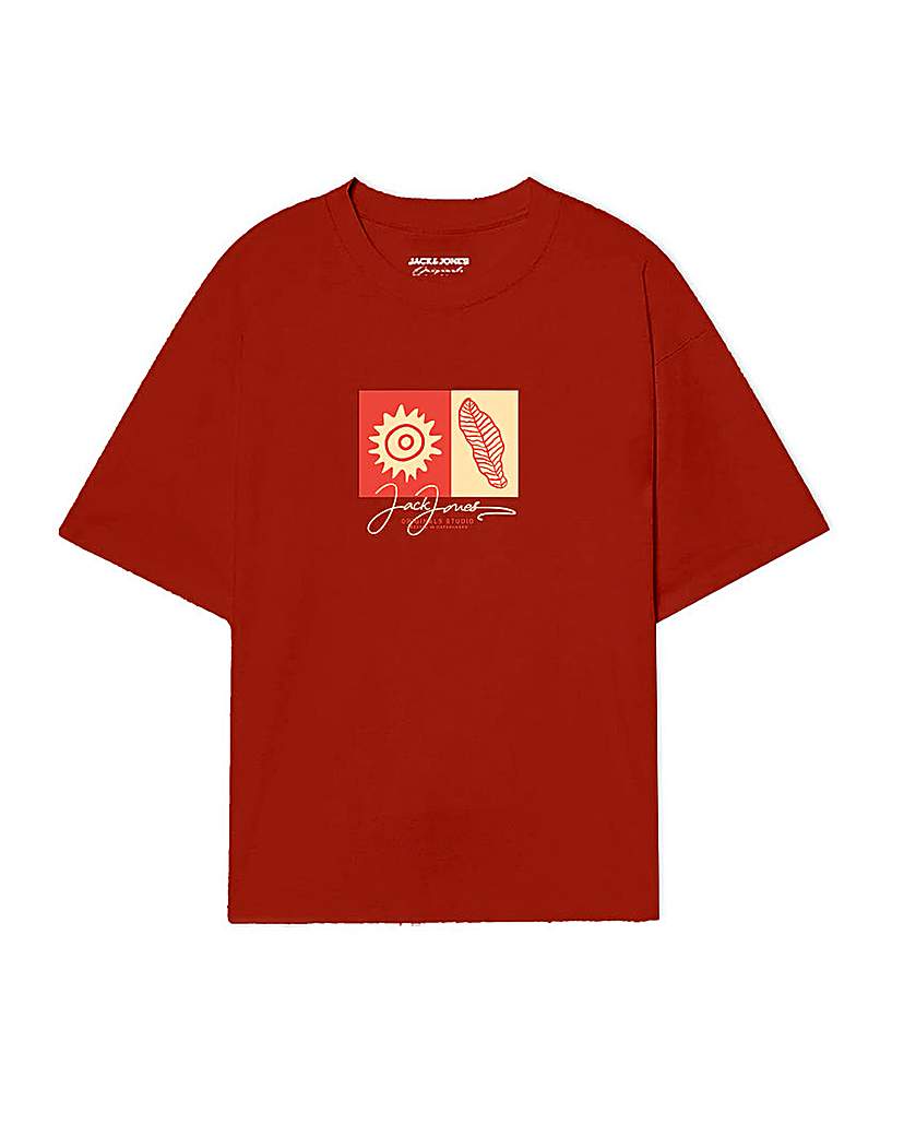 New In - Jack & Jones Canggu T-Shirt - Red Multi