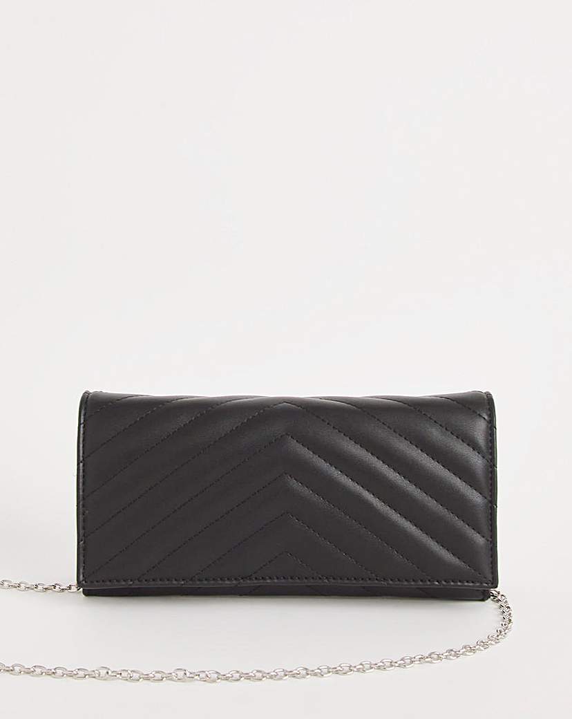 Black Classic Envelope Clutch Bag