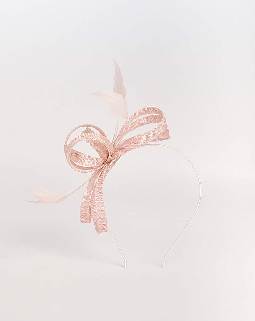 Blush Bow Headband Fascinator