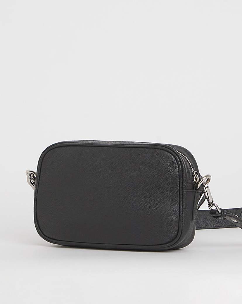 Black Modern Leather Camera Bag
