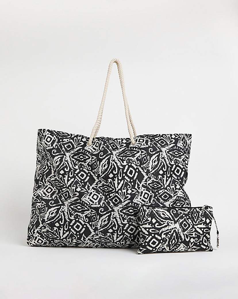 Packable Beach Bag with Bikini