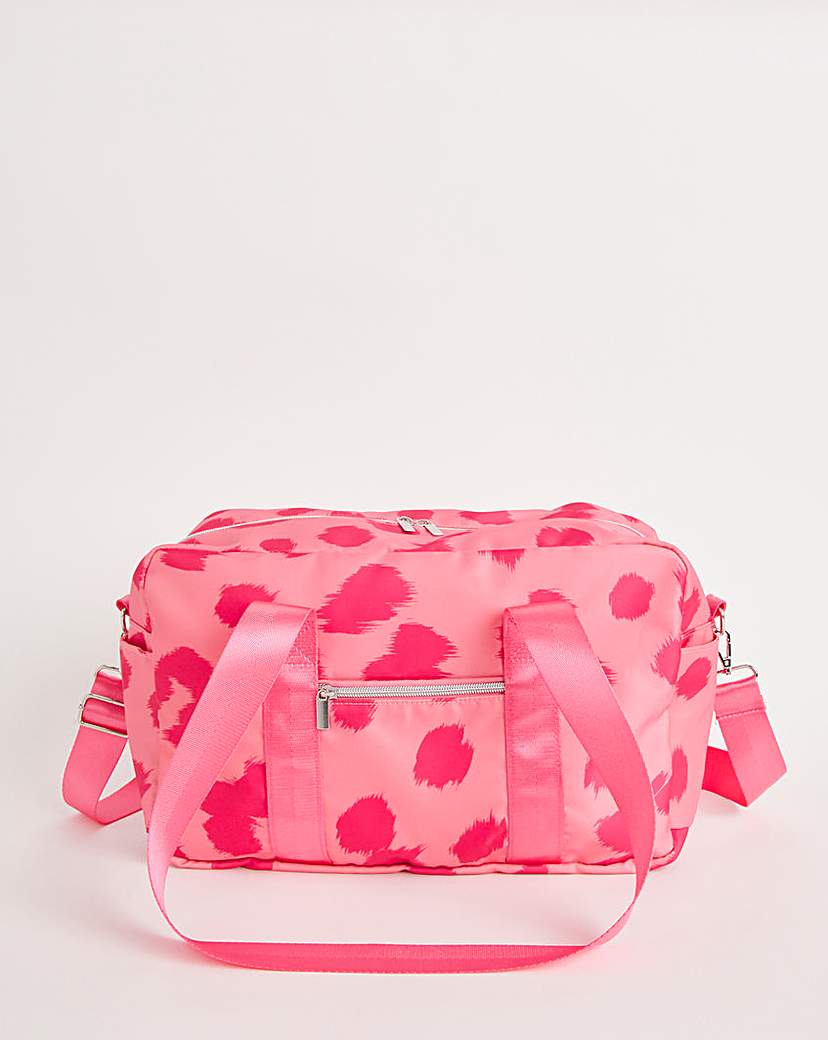 Pink Leopard Cabin/Gym Bag