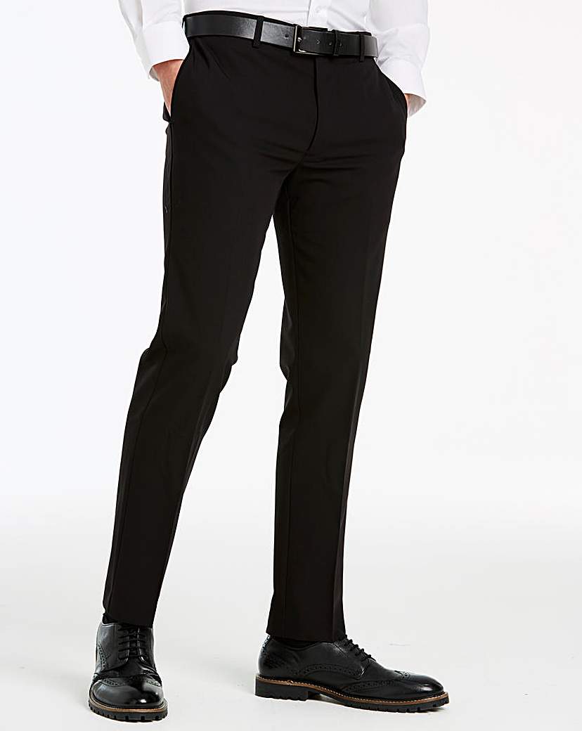 Image of Farah Black Slim Leg Trousers 32in