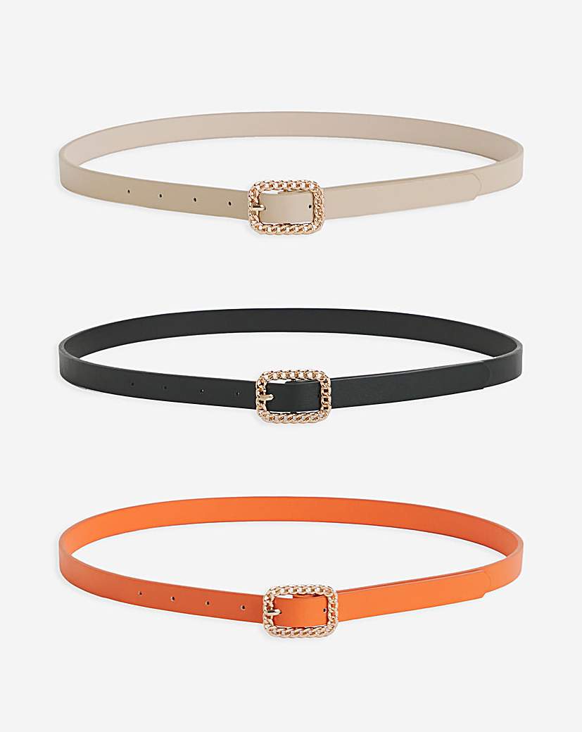 3 Pack Skinny Belts