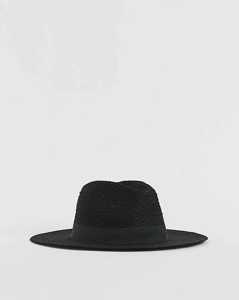 Black Western Cowboy Straw Hat