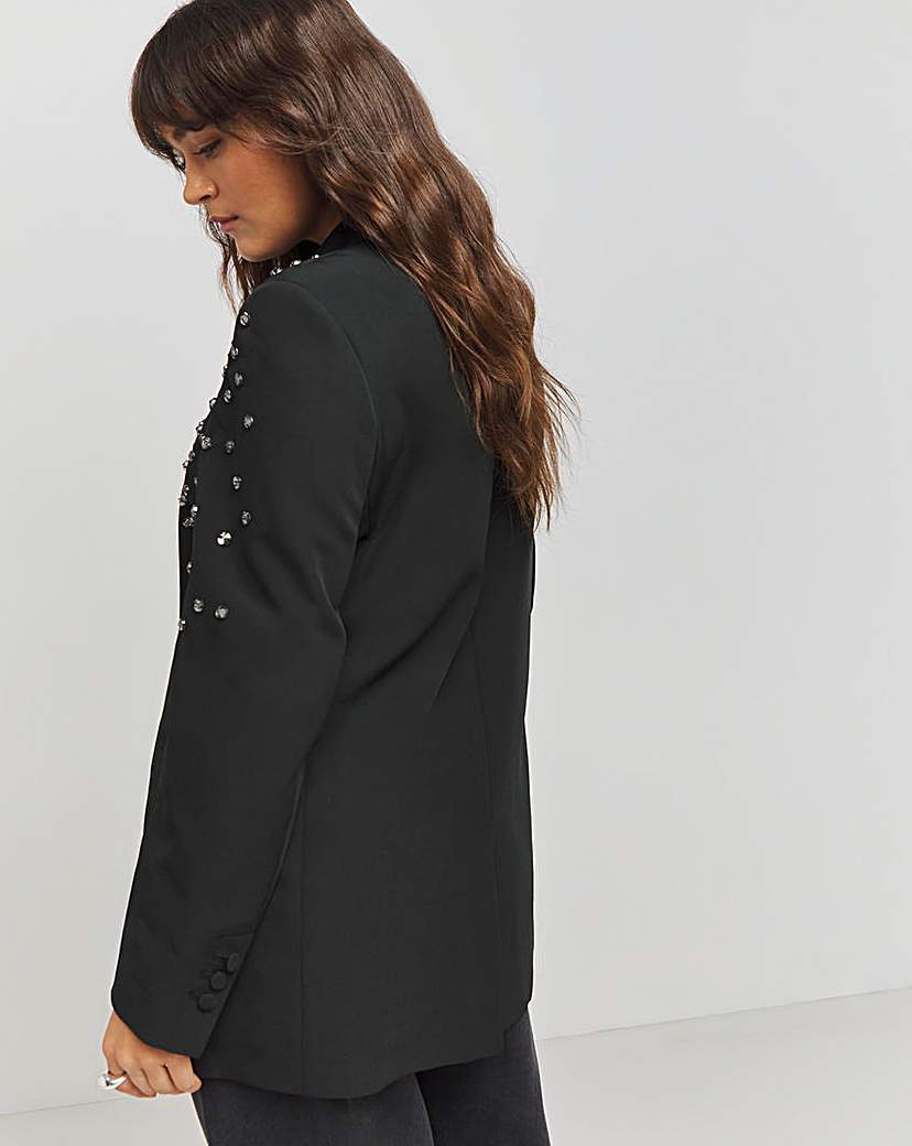 Black Embellished Blazer