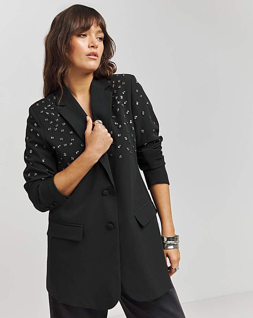 Black Embellished Blazer