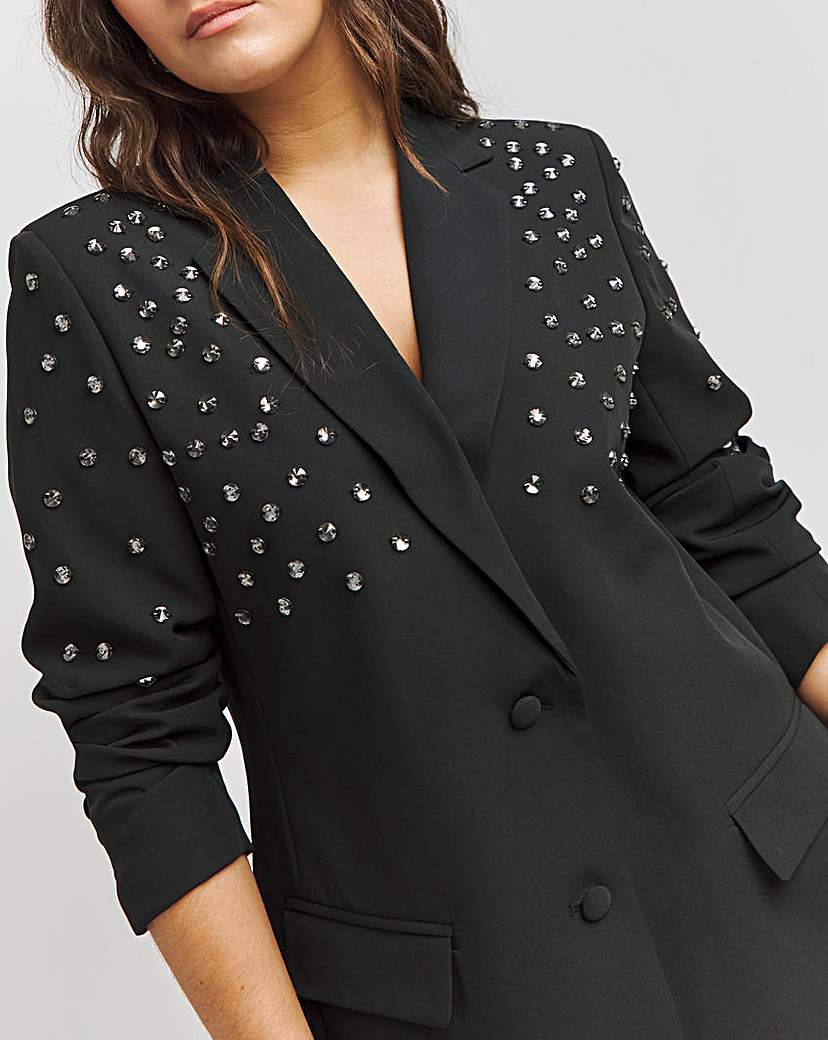 Black Embellished Blazer