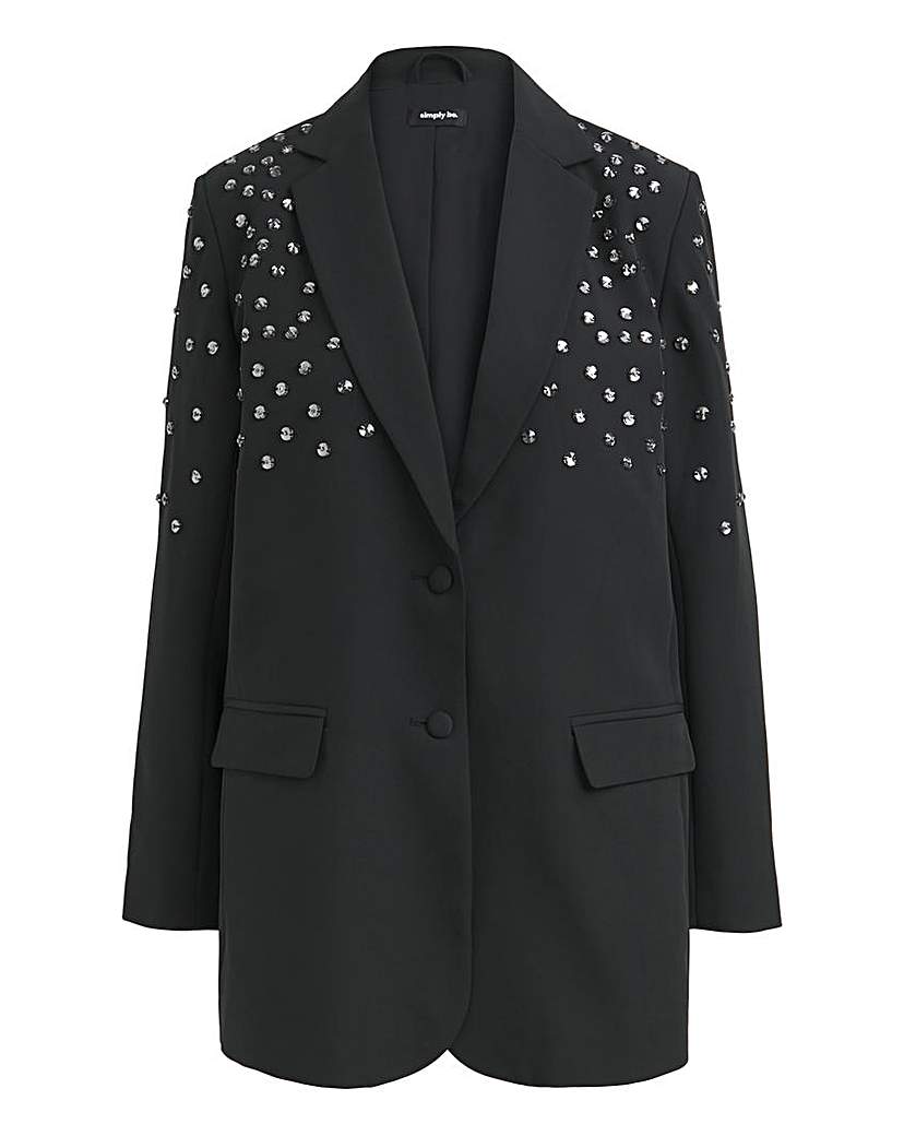 Black Embellished Blazer