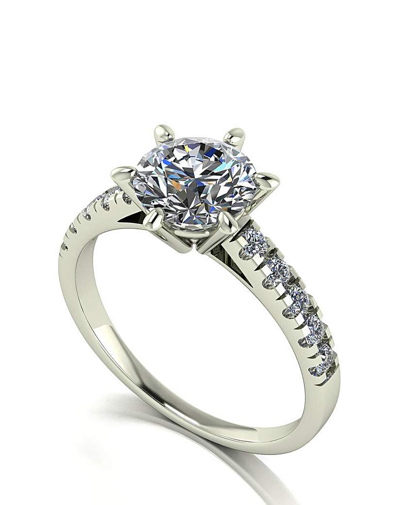 Lynsey 9ct Gold Moissanite Ring