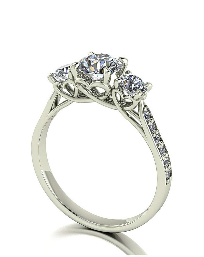 Lynsey 9ct Gold Moissanite Ring