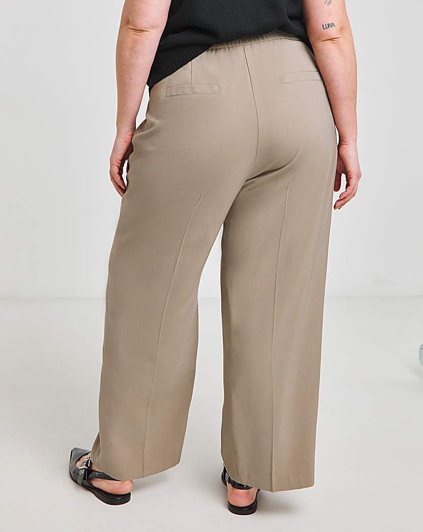 Neutral Wide Leg Trousers