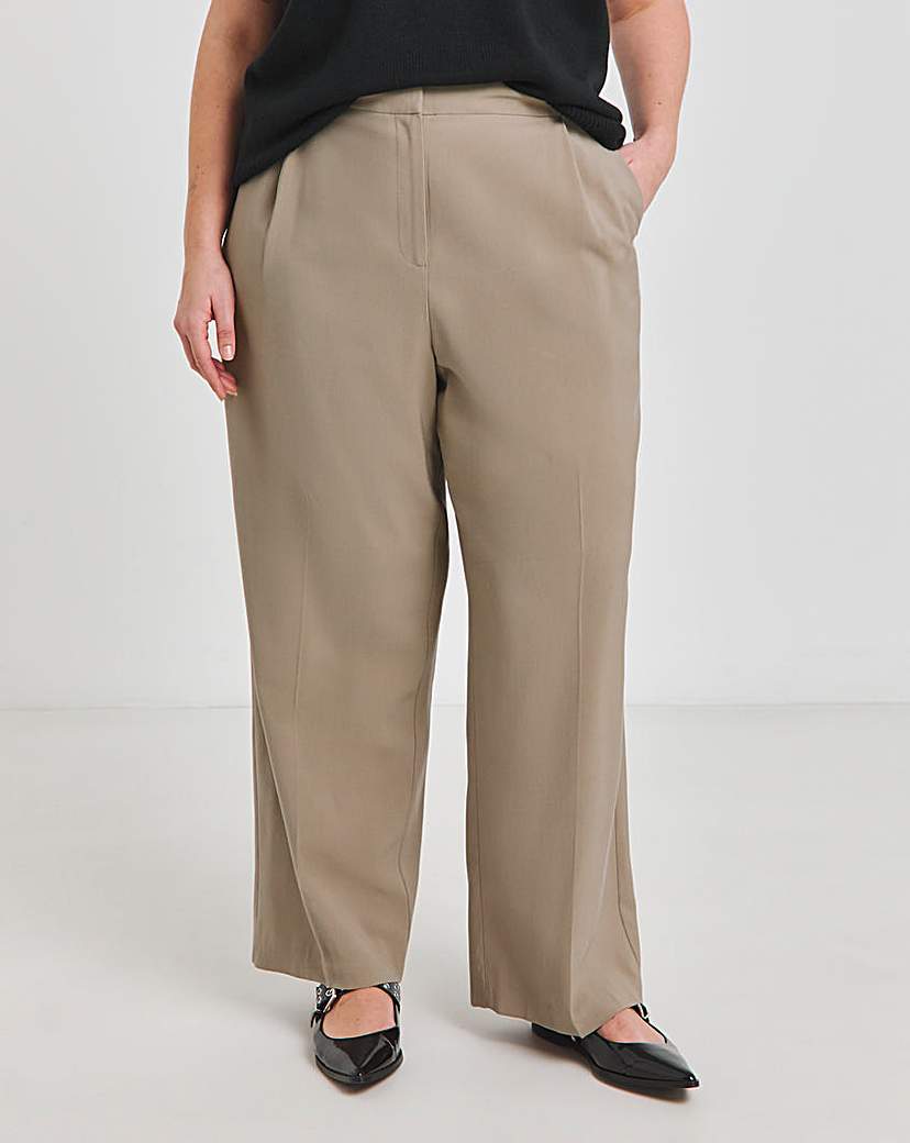 Neutral Wide Leg Trousers