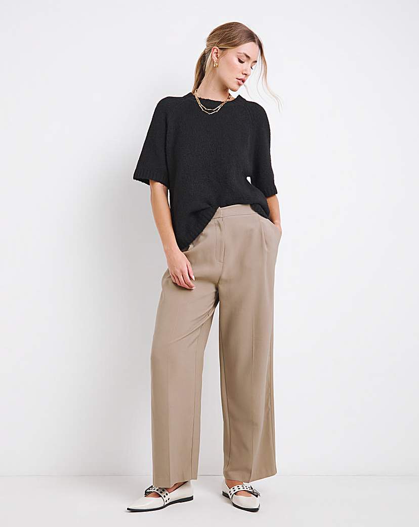 Neutral Wide Leg Trousers
