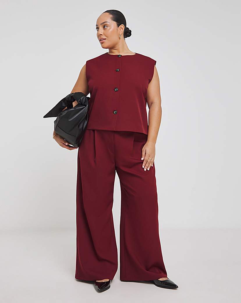 Tailored Wide Leg Trousers