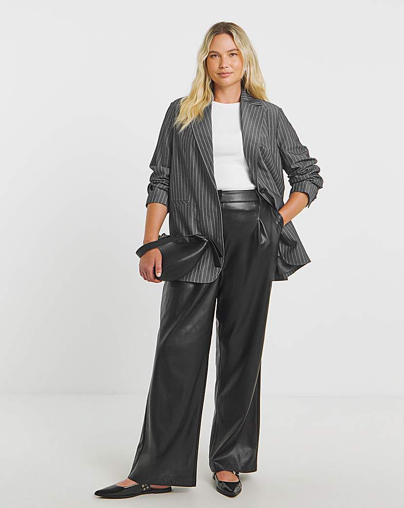 Simply Be Oversized Pinstripe Blazer