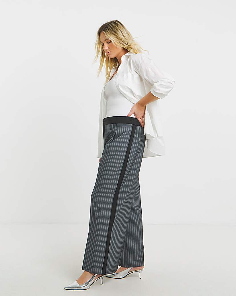 New In - Simply Be Pinstripe Tailored Trouser
