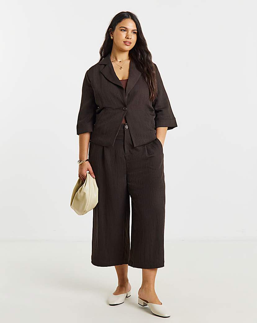 Chocolate Soft Twill Culottes