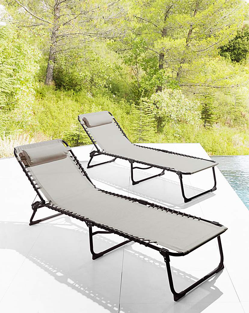 Pair of Zero Gravity Sunloungers