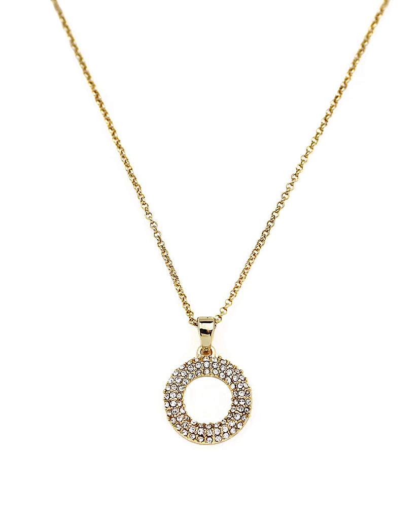 Buckley Two Tone Pave Pendant