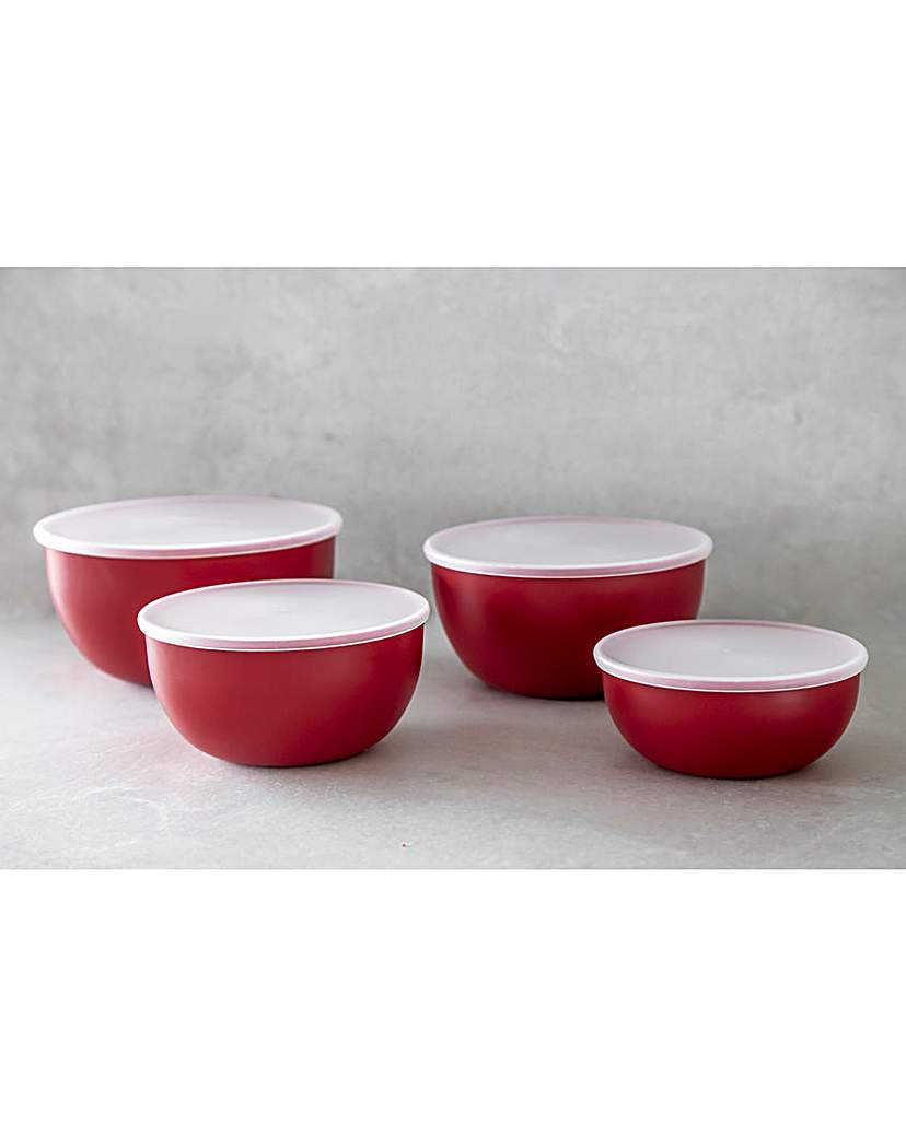 KitchenAid Set of 4 Prep Bowls with Lids