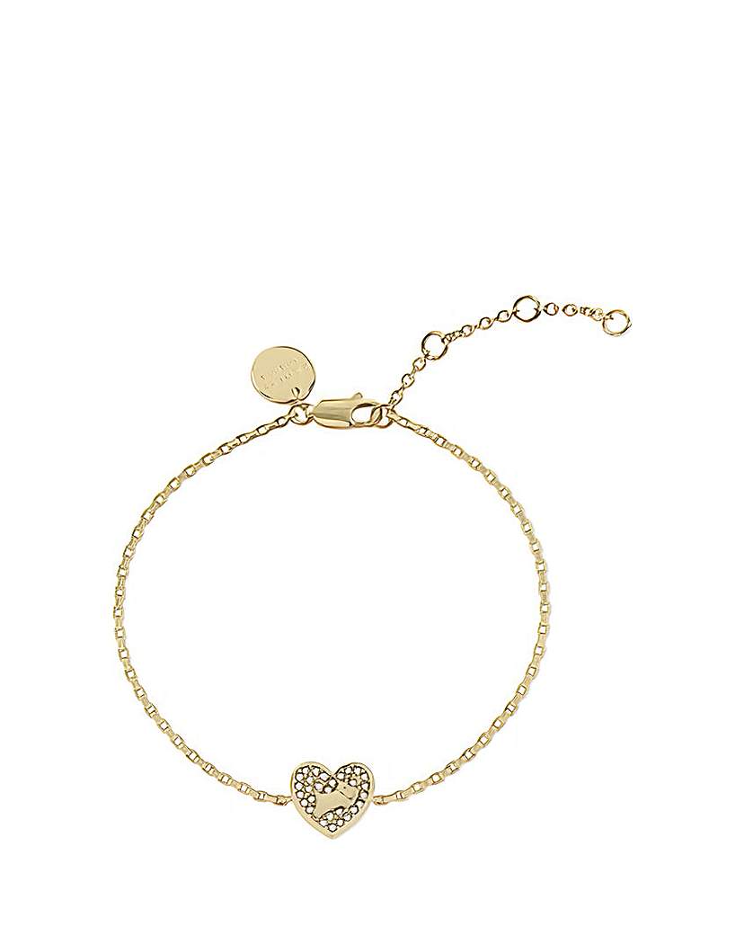 Radley 18ct Gold Plated Heart Bracelet