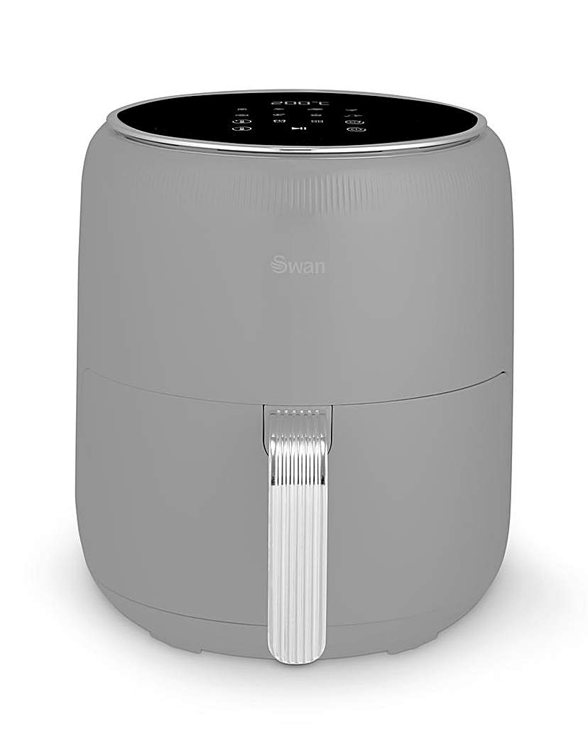 New In - Swan Retro Grey 4.5L Digital Air Fryer