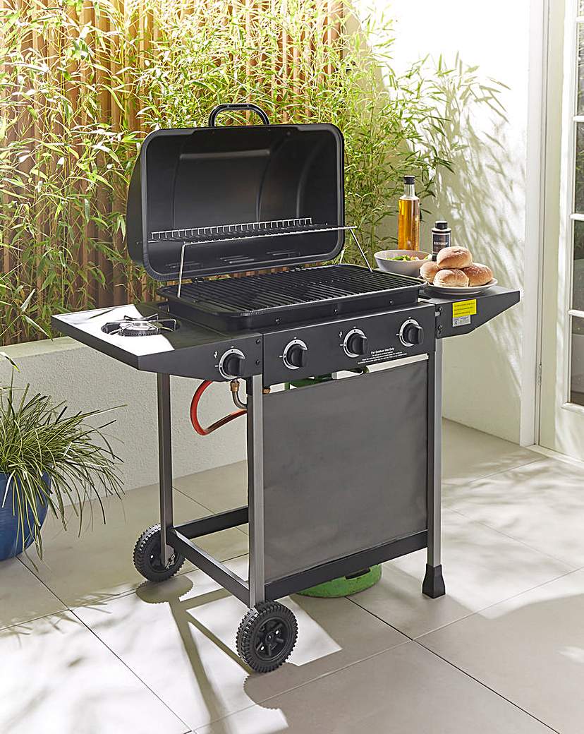 3 Burner Gas BBQ with Side