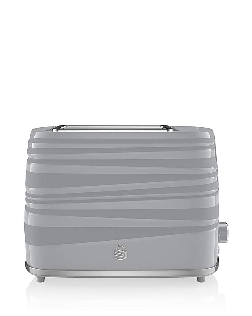 Swan Symphony Grey 2 Slice Toaster