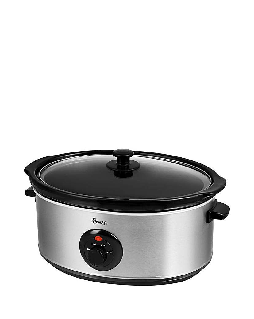 Swan 6.5L Stainless Steel Slow Cooker