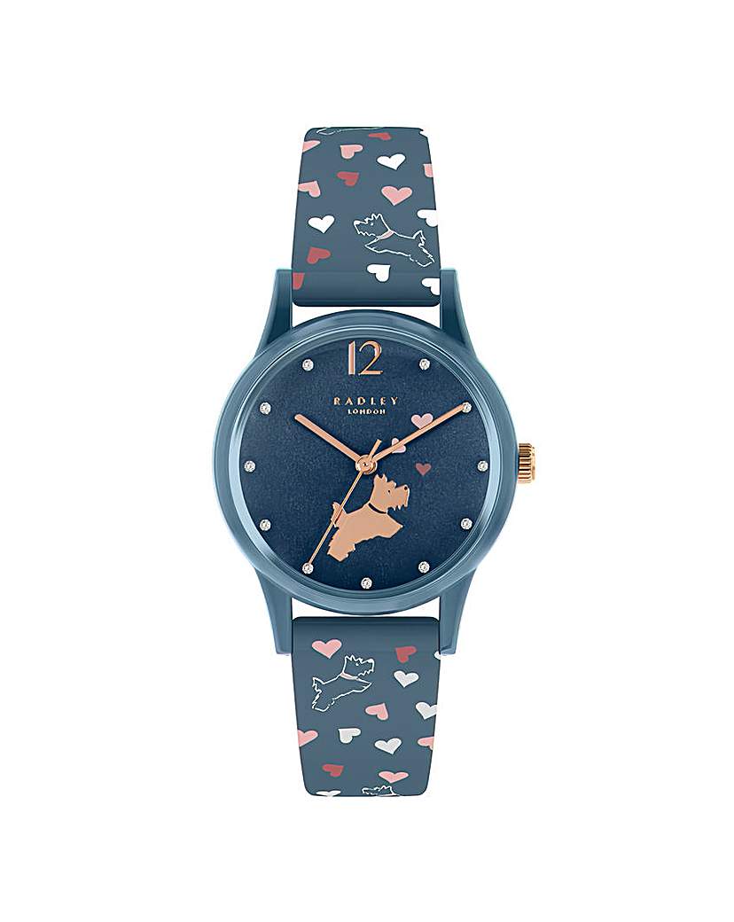 Radley Ladies Blue Heart Strap Watch