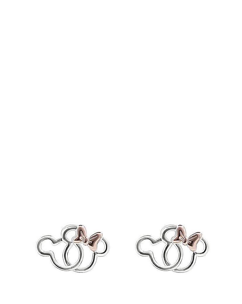 New In - Silver Minnie Mouse Earring