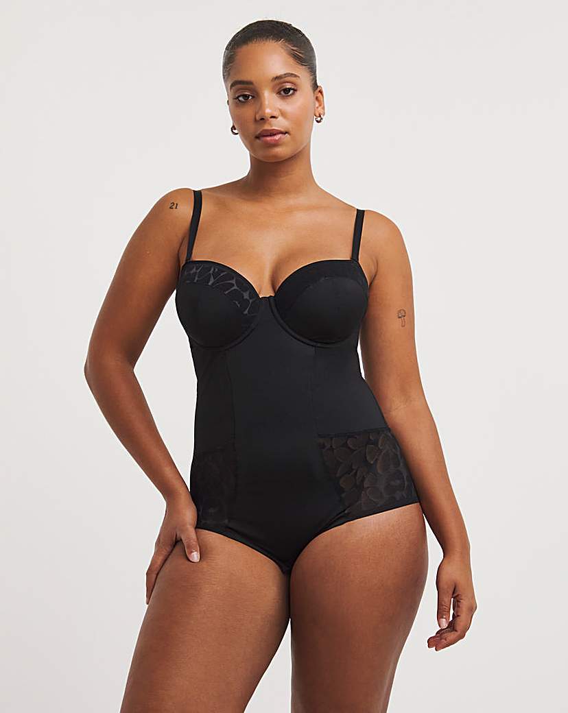 Black Firm Control Shapewear Body