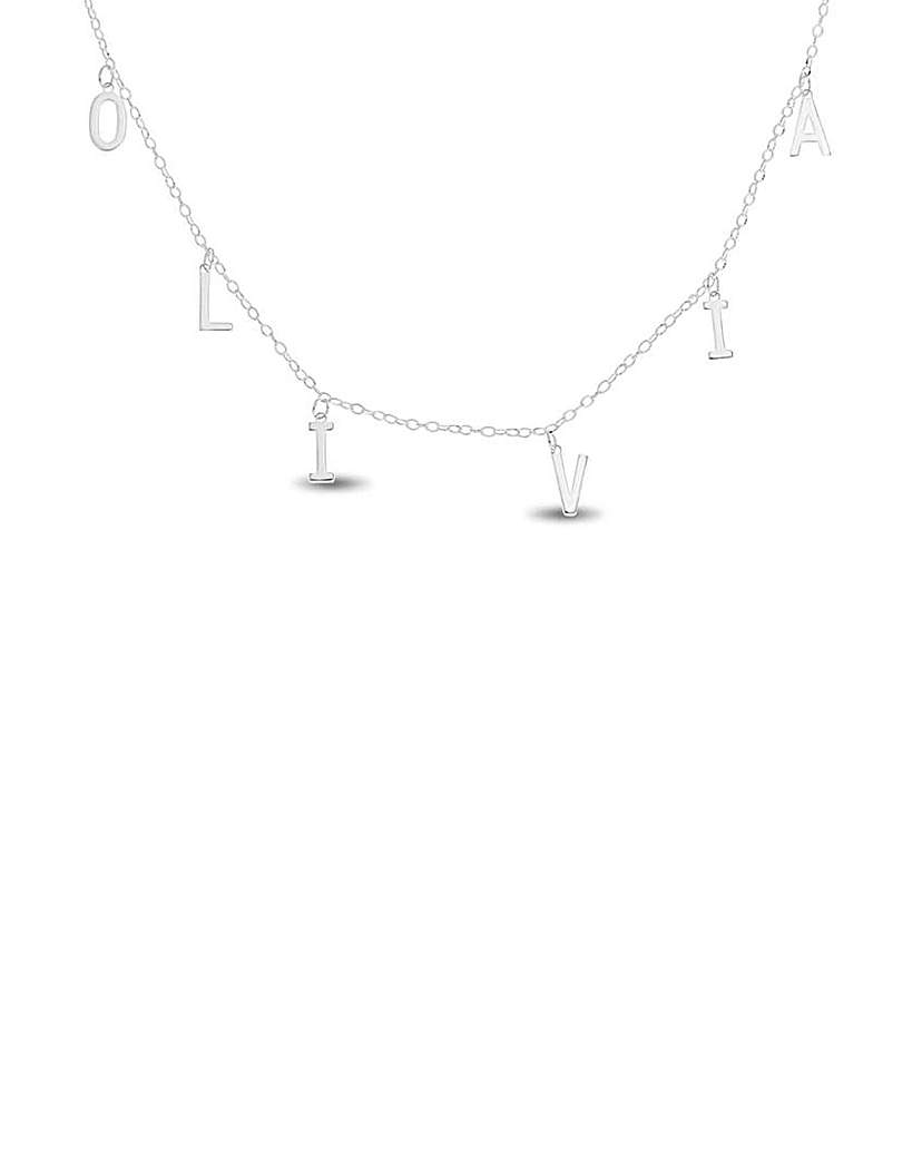Sterling Silver Hanging Name Necklace