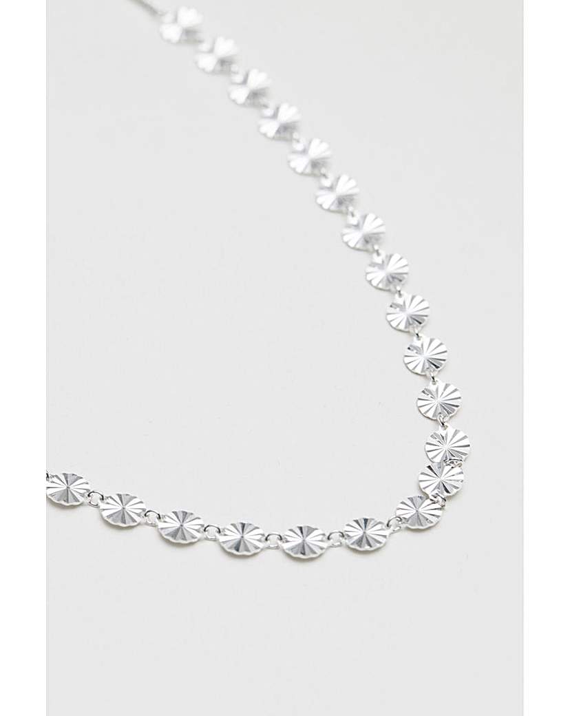 Simply Silver Diamond Cut Chain Necklace