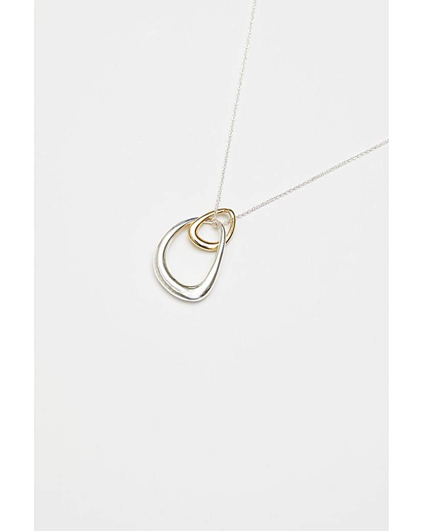 Simply Silver Two Tone Necklace