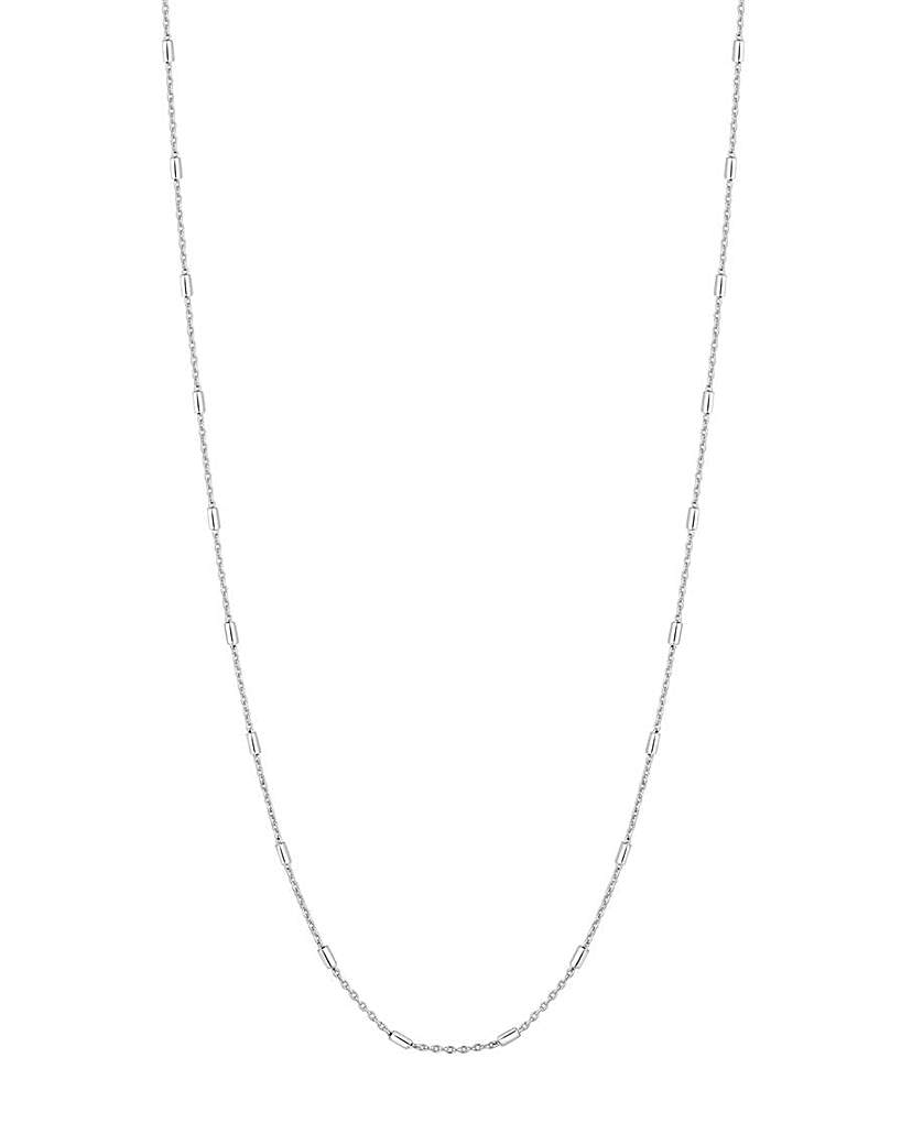 Simply Silver Fine Station Necklace