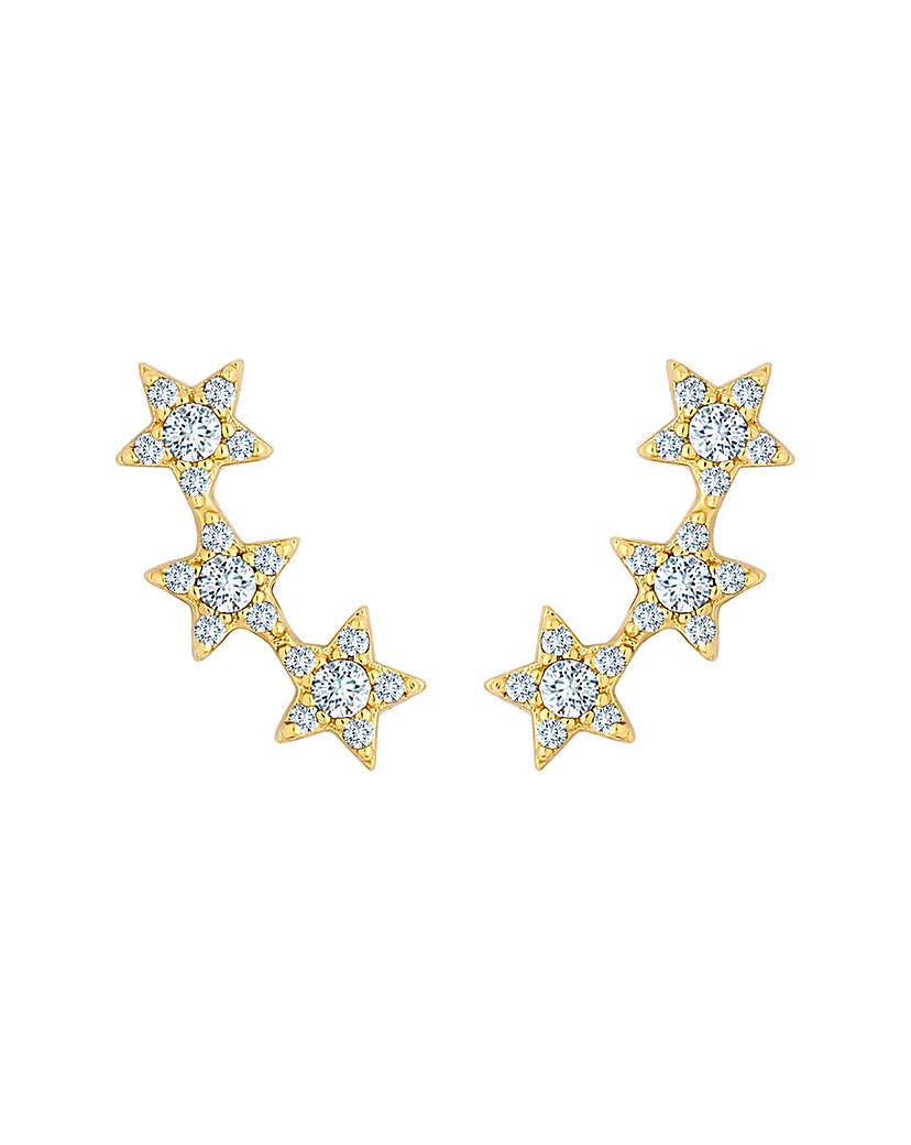 Inicio Recycled CZ Star Ear Climber