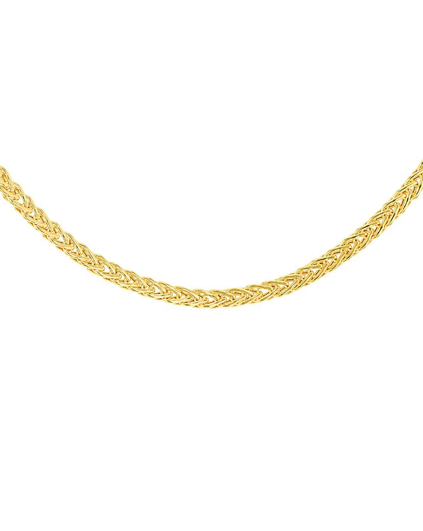 9ct Yellow Gold Flat Woven Chain
