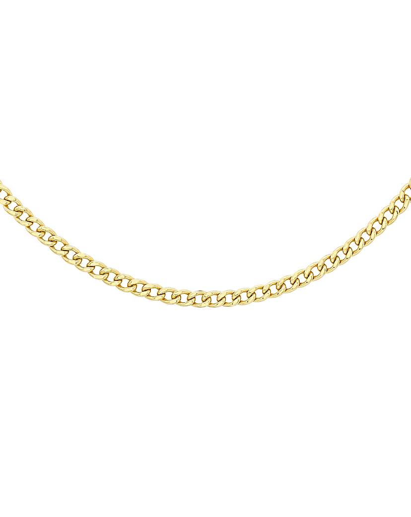 Sterling Silver GP Vermeil Curb Chain